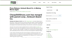 Desktop Screenshot of blog.cheapsk8shoes.com