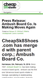 Mobile Screenshot of blog.cheapsk8shoes.com